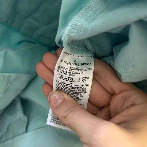 NWT Gap Men’s Dress Shorts 8” length Light Blue Casual Short Cotton - Picture 4 of 6